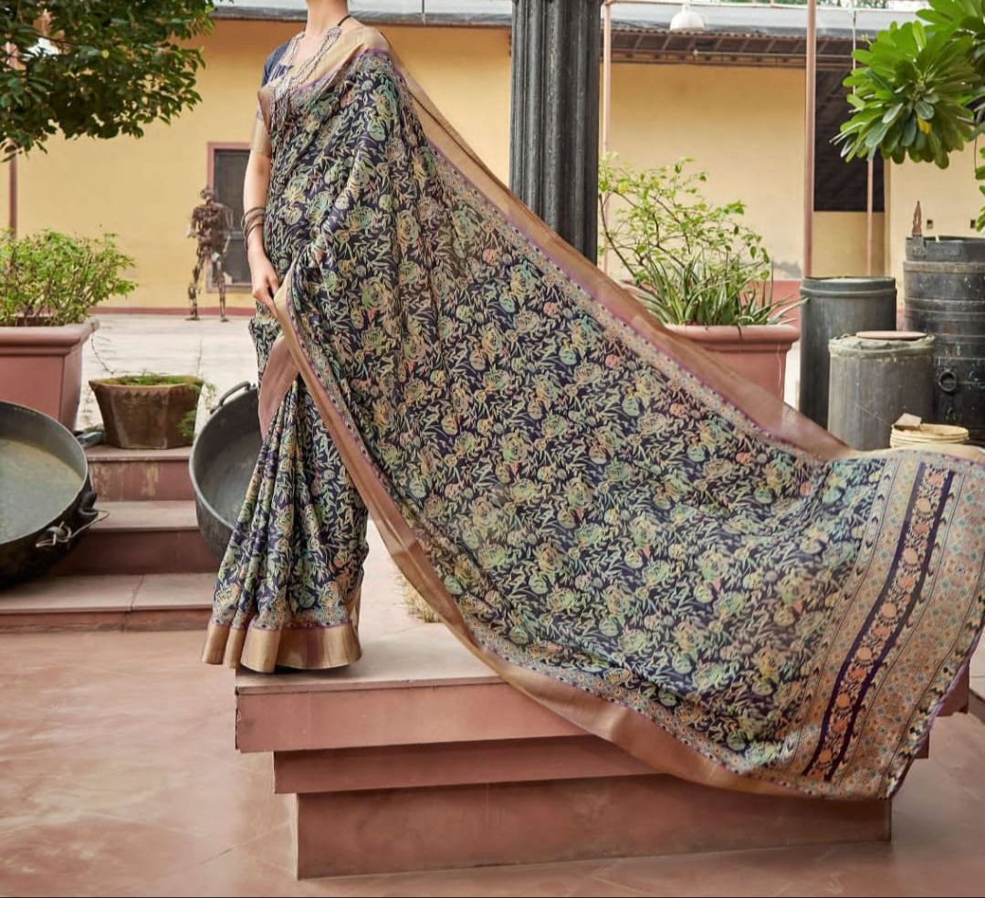 Ethereal Charm Chiffon Saree